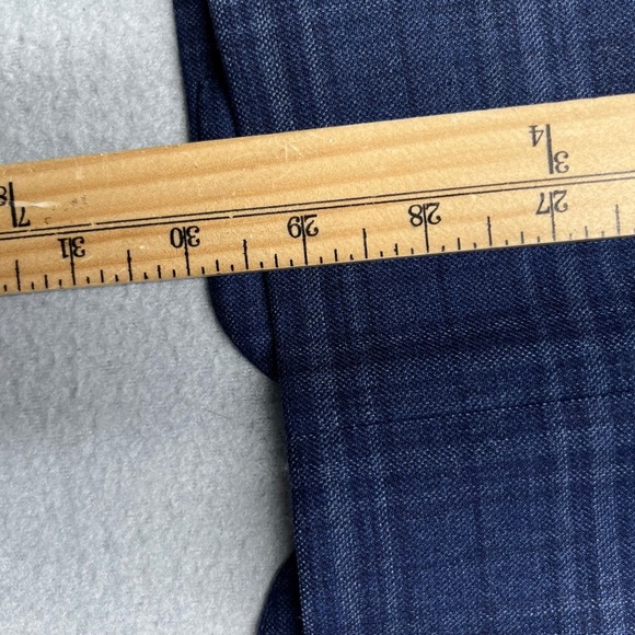 JOS A BANK 1905 Mens Plaid Blazer Jacket Wool Spandex Blue Size 38 Short - Picture 10 of 14
